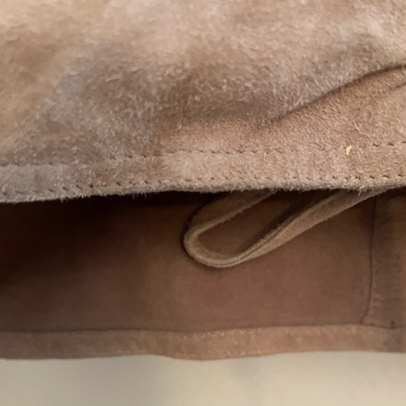 Vintage Armani Collezioni Vera Pelle/Suede Cropped Rushed Top/Jacket - Picture 9 of 12